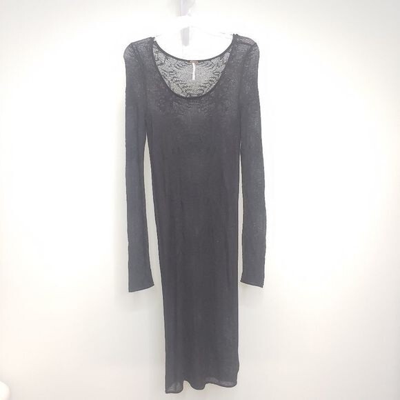 Free People Stretchy Lace Maxi Dress Size Medium - Picture 2 of 11